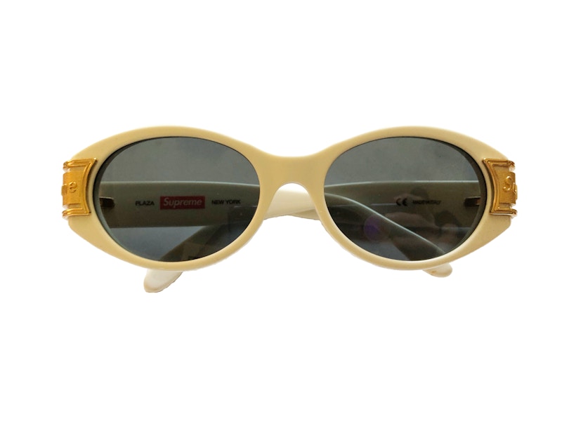 Supreme Plaza Sunglasses White