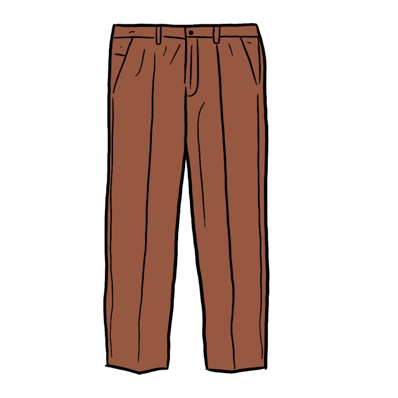 Supreme Pleated Trouser Brown