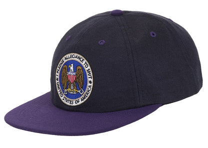 Supreme Pledge Allegiance 6-Panel Cap (FW25) Navy