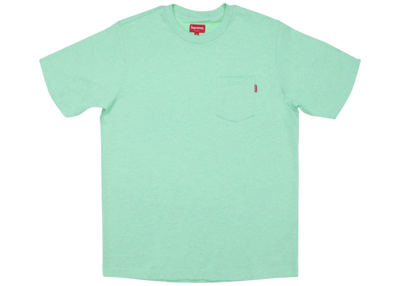 Supreme Pocket Tee Heather Light Green