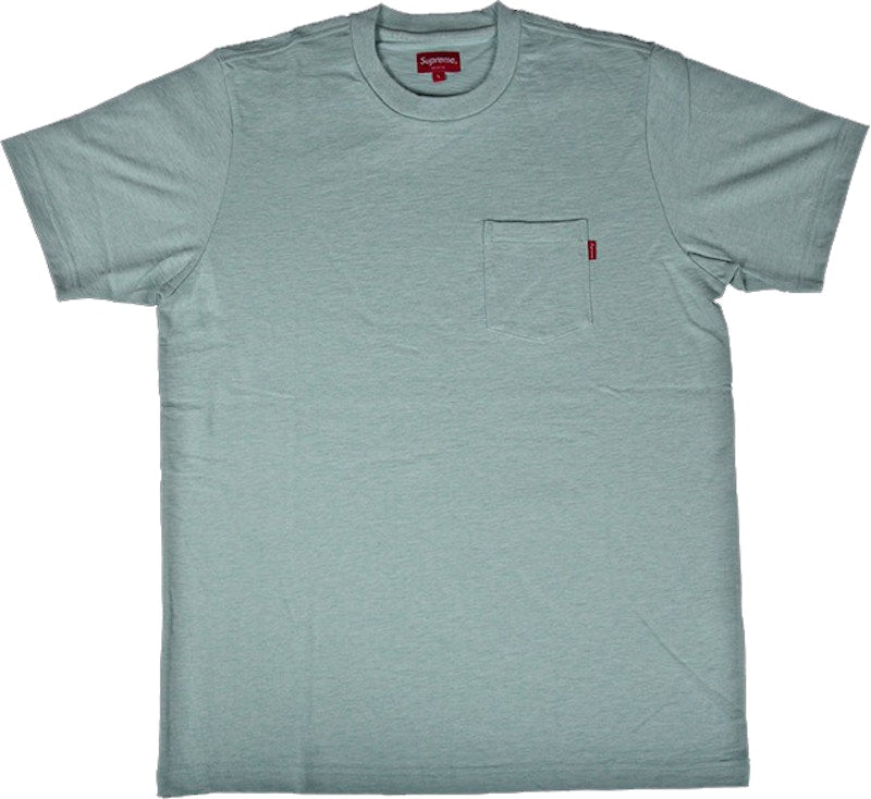 Supreme Pocket Tee Heather Light Mint