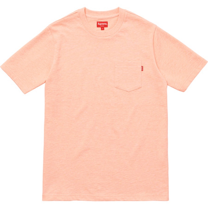 Supreme Pocket Tee (SS18) Peach