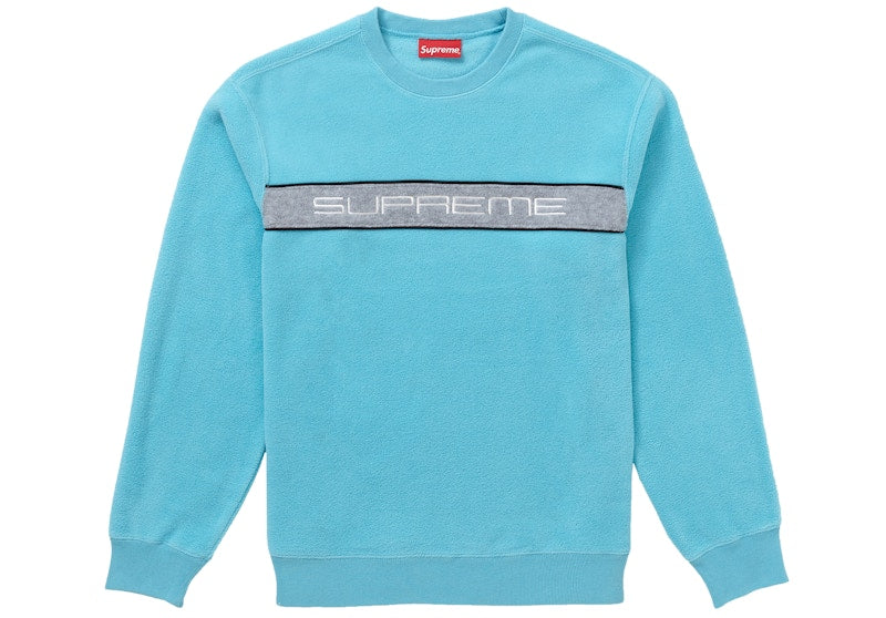 Supreme Polartec Crewneck Light Blue