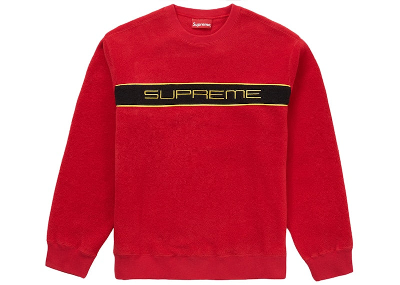 Supreme Polartec Crewneck Red