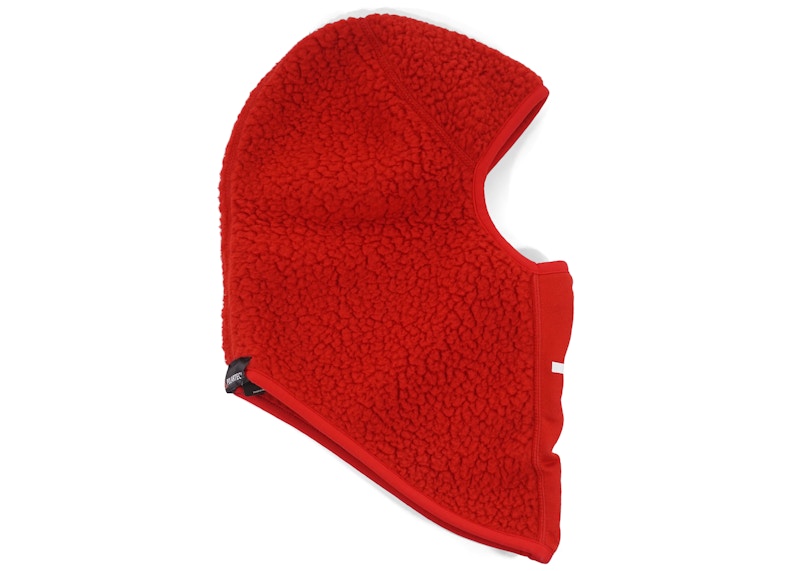 Supreme Polartec Deep Pile Balaclava Red