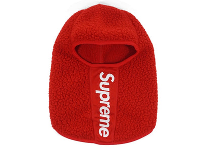 Supreme Polartec Deep Pile Balaclava Red