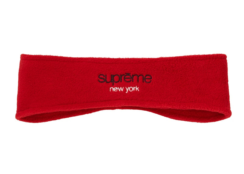 Supreme Polartec Headband Red