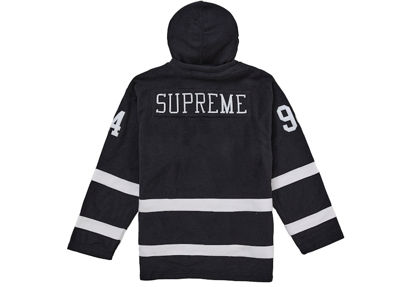 Supreme Polartec Hooded Hockey Jersey Black