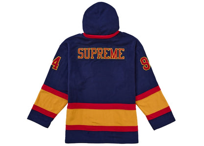 Supreme Polartec Hooded Hockey Jersey Navy