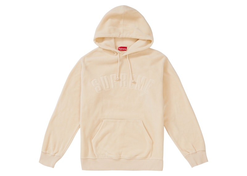 Supreme Polartec Hooded Sweatshirt (FW18) Natural