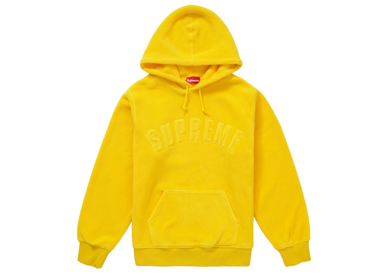 Supreme Polartec Hooded Sweatshirt (FW18) Yellow
