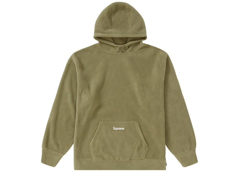 Supreme Polartec Hooded Sweatshirt (FW21) Light Olive