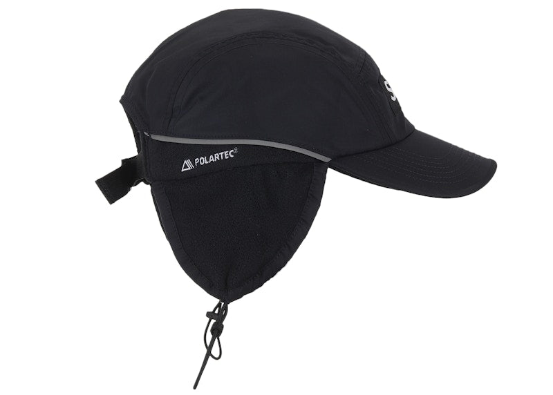 Supreme Polartec Lined Packable Earflap Camp Cap Black