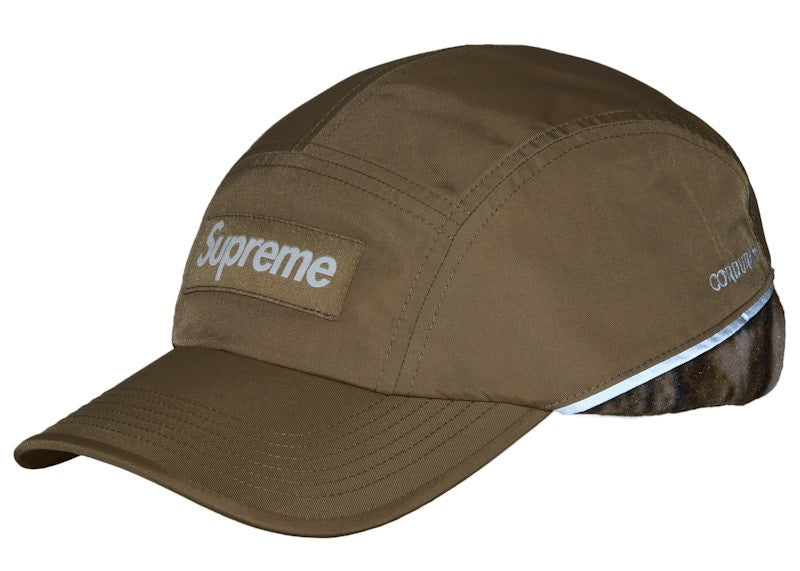 Supreme Polartec Lined Packable Earflap Camp Cap Woodland Camo