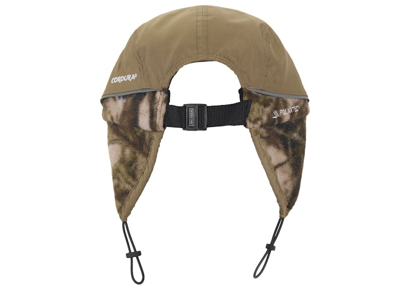 Supreme Polartec Lined Packable Earflap Camp Cap Woodland Camo