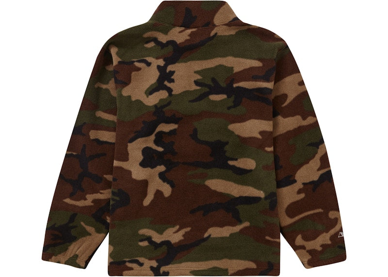 Supreme Polartec Mock Neck Pullover Woodland Camo
