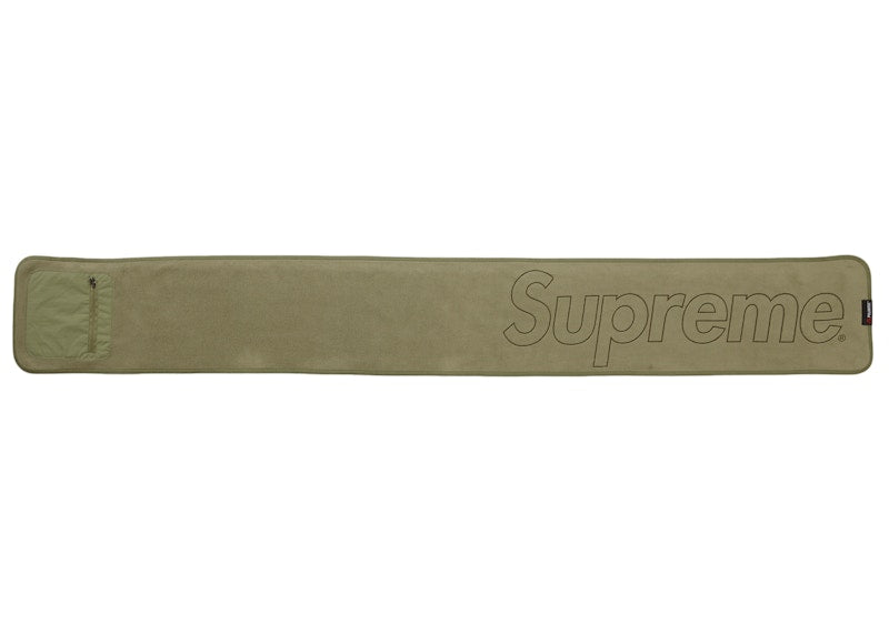 Supreme Polartec Pocket Scarf Light Olive