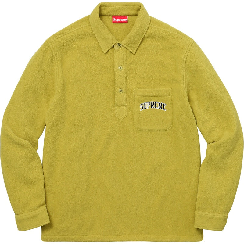 Supreme Polartec Pullover Shirt Sulphur