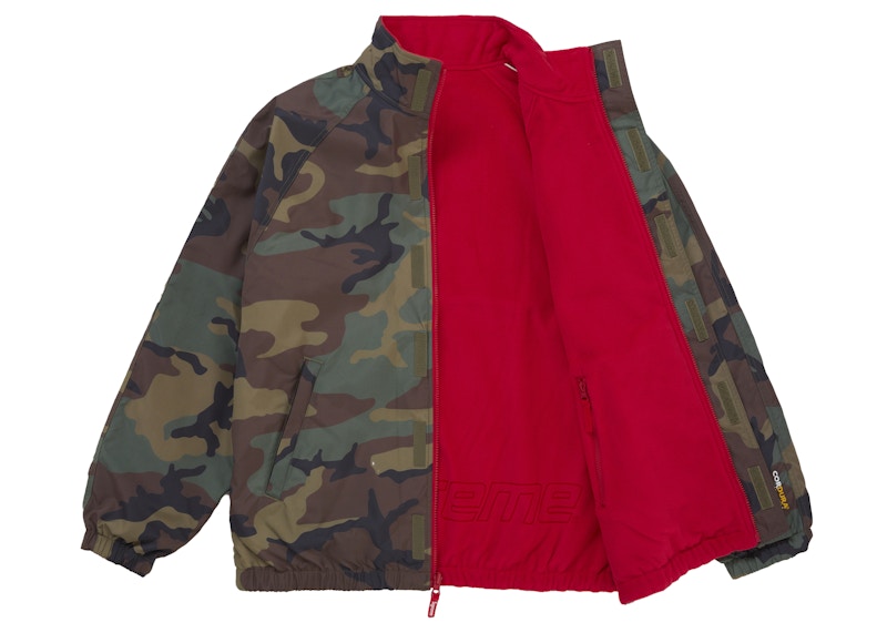 Supreme Polartec Reversible Track Jacket Woodland Camo