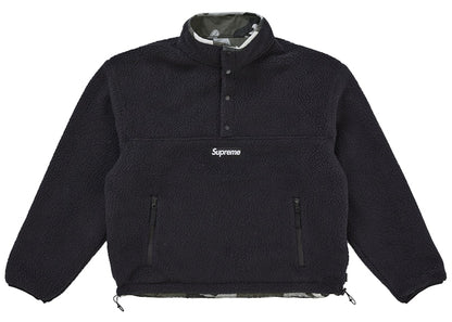 Supreme Polartec Shearling Reversible Pullover (FW25) Black