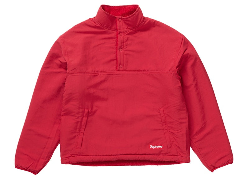 Supreme Polartec Shearling Reversible Pullover Red
