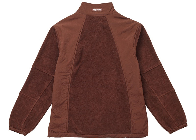 Supreme Polartec Zip Up Jacket Brown