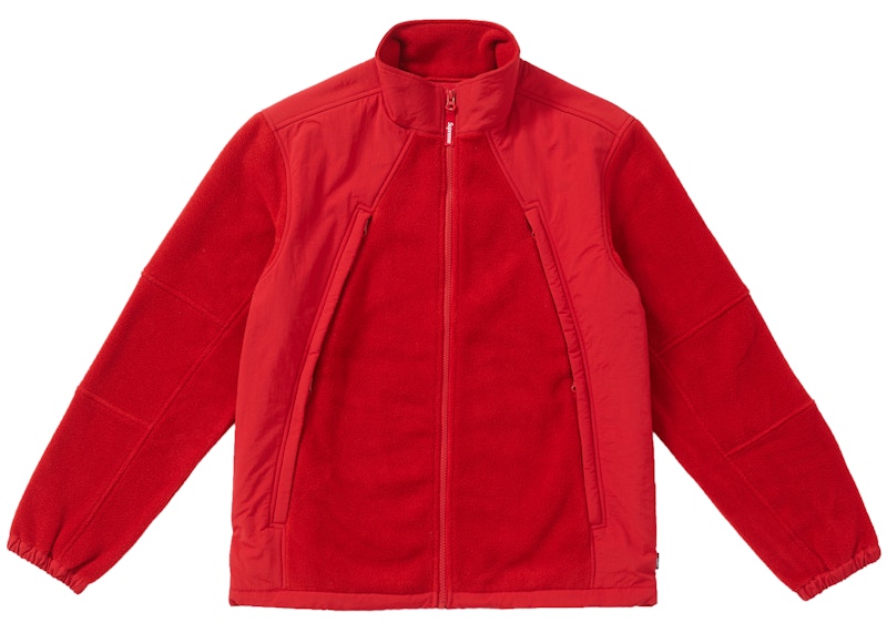 Supreme Polartec Zip Up Jacket Red