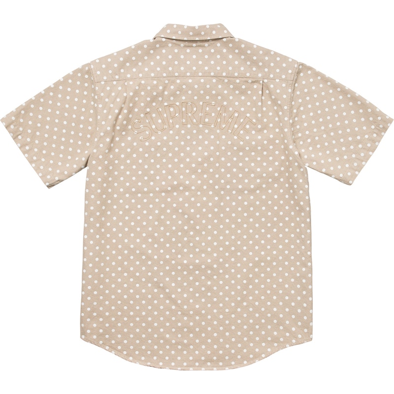 Supreme Polka Dot Denim Shirt Khaki