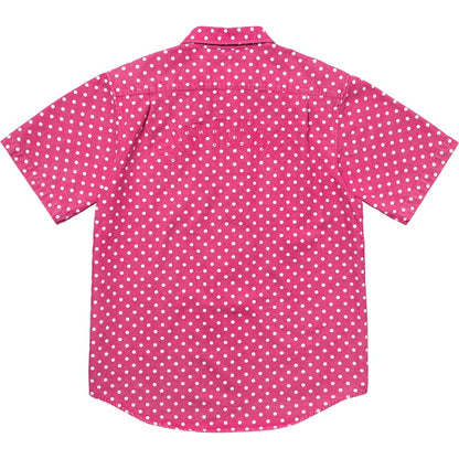 Supreme Polka Dot Denim Shirt Magenta