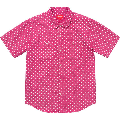 Supreme Polka Dot Denim Shirt Magenta