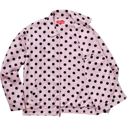 Supreme Polka Dots Rayon Work Jacket Light Pink