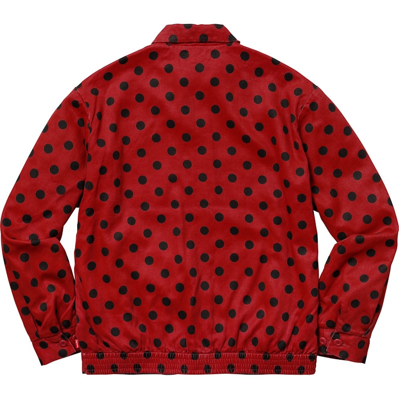 Supreme Polka Dots Rayon Work Jacket Red