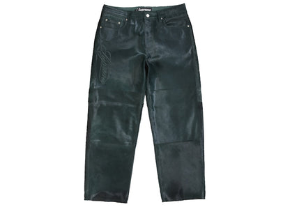Supreme Ponyhair Loose Fit 5-Pocket Jean Green