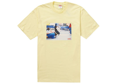 Supreme Pope.L Training Crawl Tee Pale Yellow