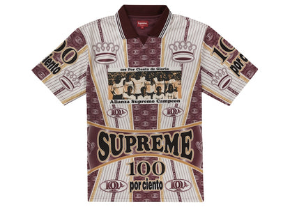 Supreme Por Ciento Soccer Jersey Burgundy