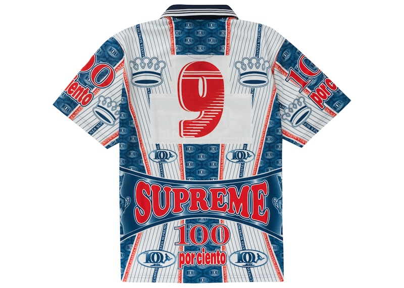 Supreme Por Ciento Soccer Jersey Navy