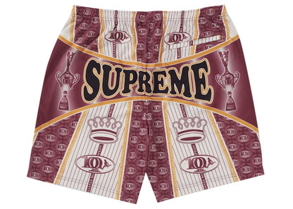 Supreme Por Ciento Soccer Short Burgundy