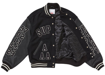Supreme Praises Varsity Jacket Black