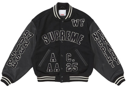 Supreme Praises Varsity Jacket Black