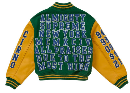 Supreme Praises Varsity Jacket Green
