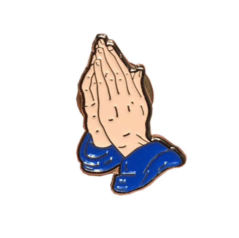 Supreme Praying Hands Pin Gold