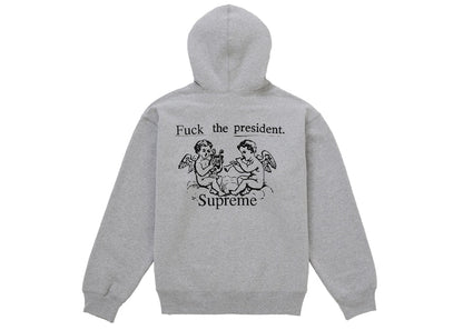 Supreme President Hooded Sweatshirt Heather Grey