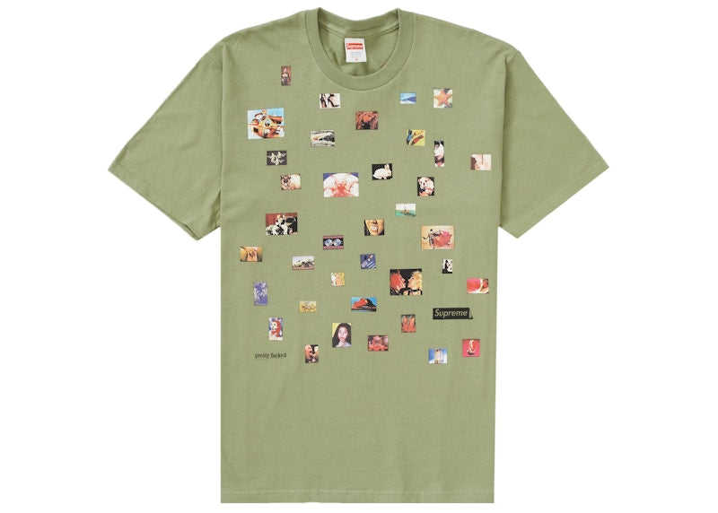 Supreme Pretty Fucked Tee Light Olive