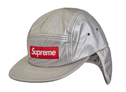 Supreme PrimaLoft Earflap Camp Cap Silver