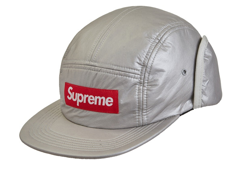 Supreme PrimaLoft Earflap Camp Cap Silver