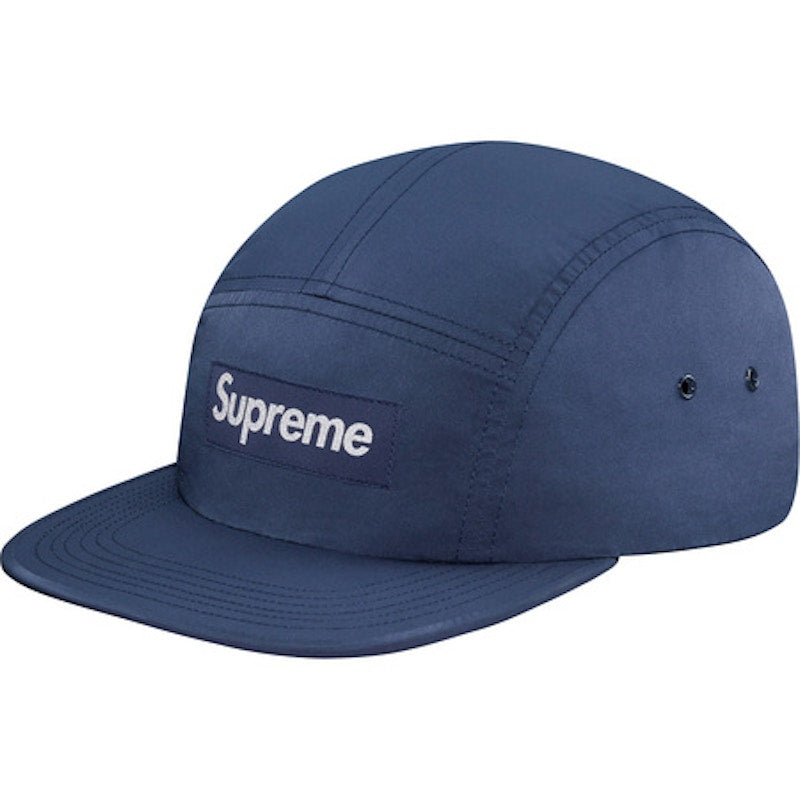 Supreme Printed 3M Reflective Logo Camp Cap Navy