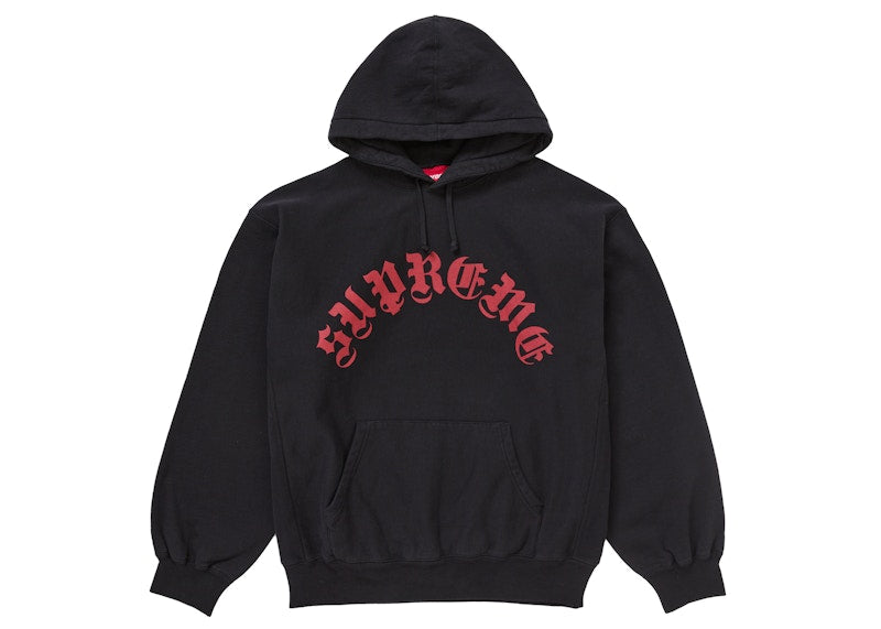 Supreme Printed Arc Hooded Sweatshirt Black