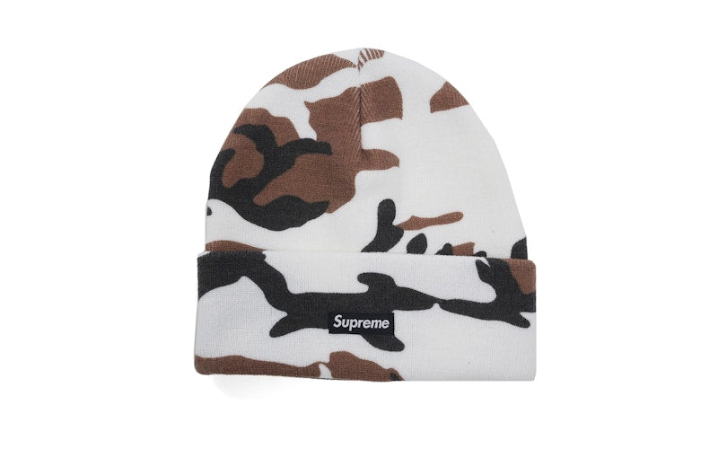 Supreme Printed Camo Beanie Brown