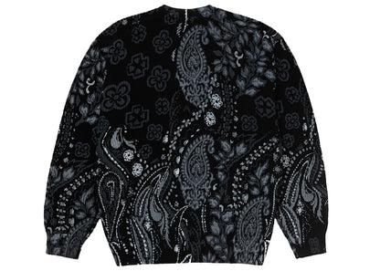 Supreme Printed Paisley Sweater Black