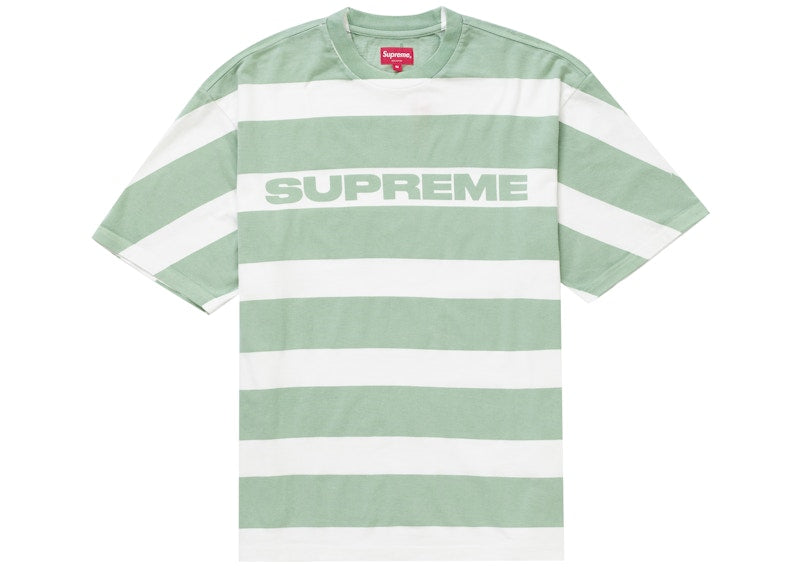 Supreme Printed Stripe S/S Top Light Green